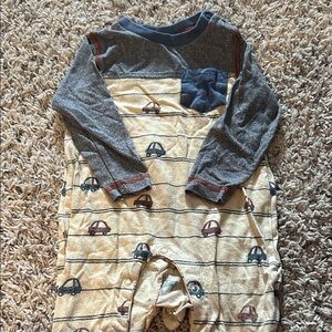 Adorable Car Print Baby Onesie